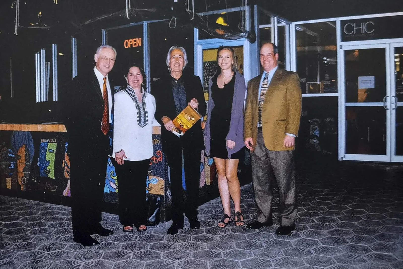 At an exhibition opening